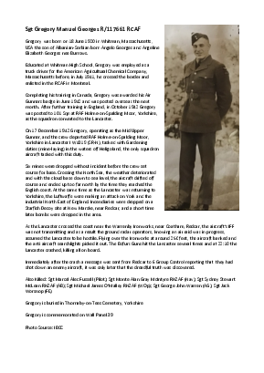 A preview of a PDF biography for Georges, Gregory Manuel